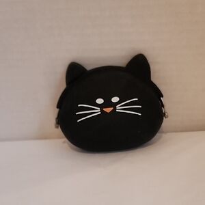 Black Cat Silicone Coin Purse